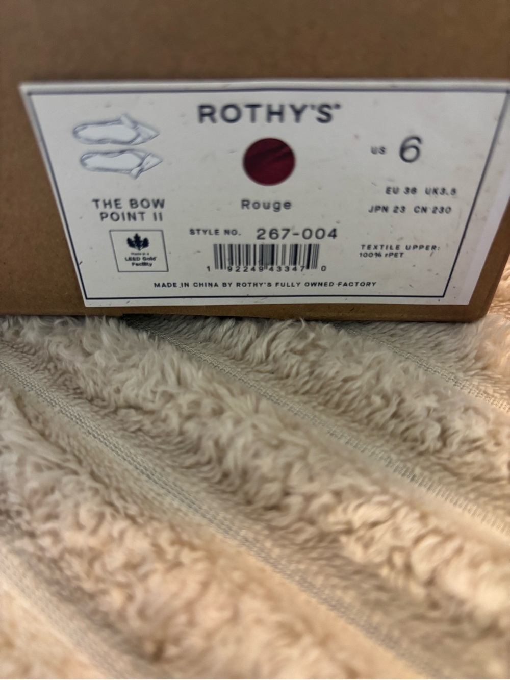 Rothy's Fuchsia Knit Pointed Bow Flats - Picture 6 of 6